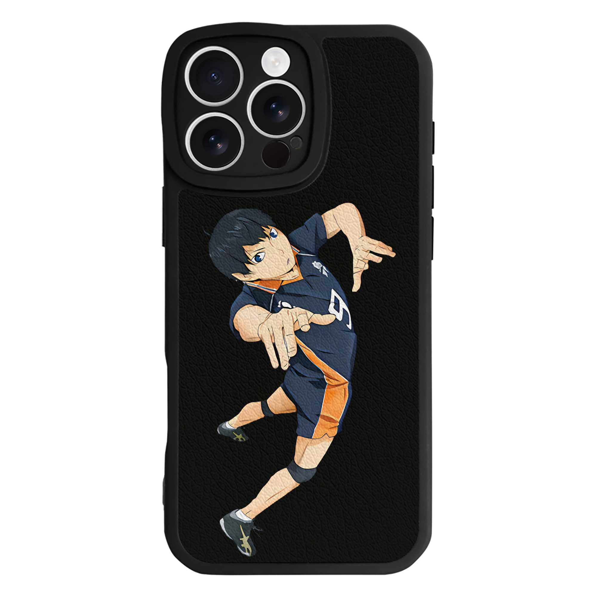 （画像用） ハイキュー!! Haikyu!! 【iPhone 16シリーズ対応】シリコンスマホケース（レザー調） 材質：シリコン